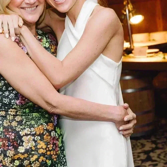 Galvan London White Size 34 Dress halter ankle length, good condition , satin - Picture 7 of 7